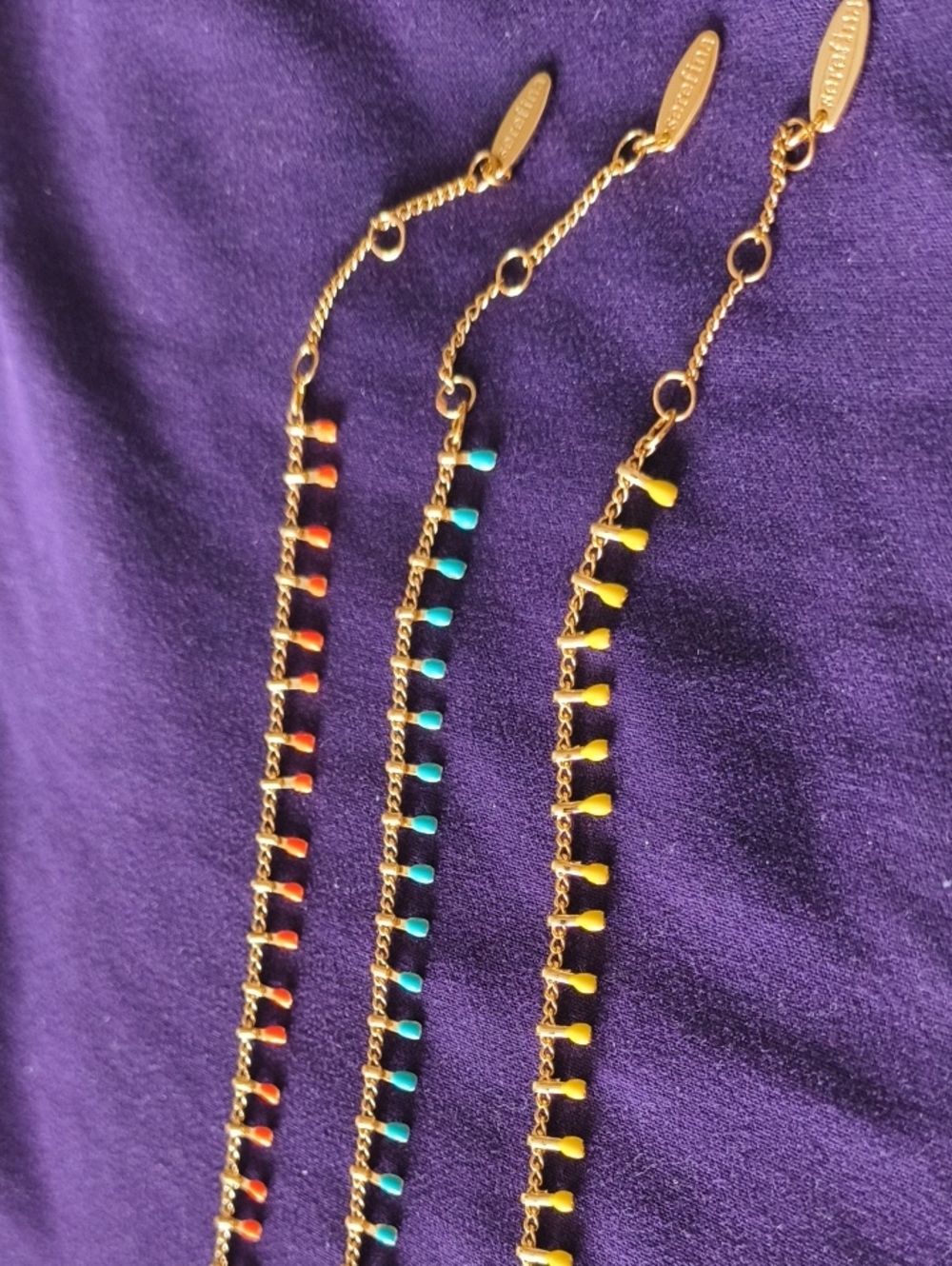 Lot Of 3 Serefina Fringe Bracelets - Picture 2 of 6